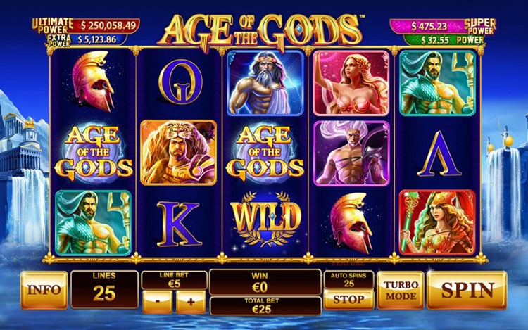 slot Age of the Gods, mitologia grega, deuses, jogabilidade, bônus, jackpots progressivos, aventura divina, cassino online